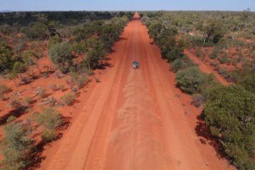 Luftbild Outback fahren full