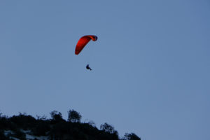 Sunset flight mit Aussicht