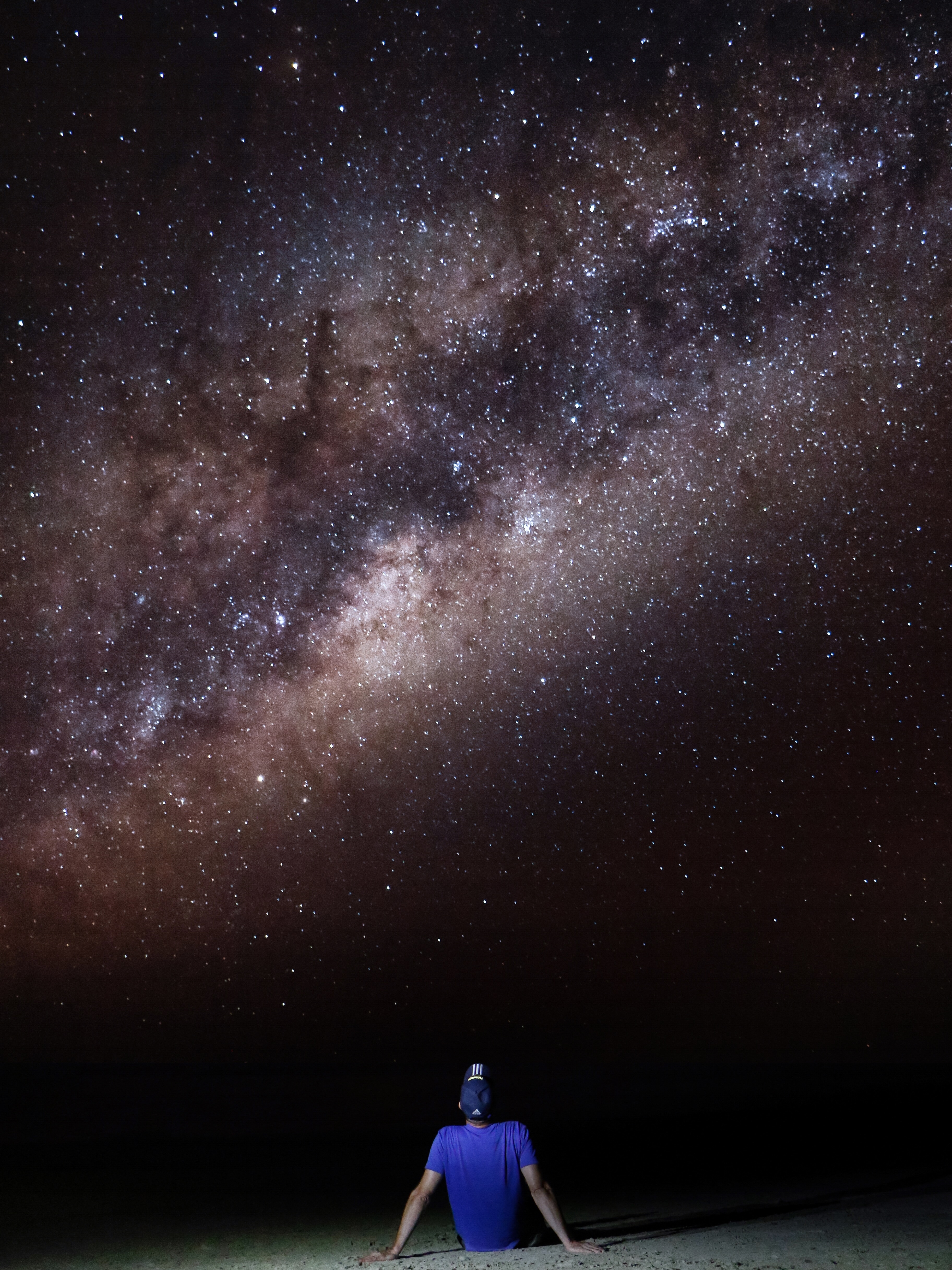Nachthimmel bestaunen am Noah Beach